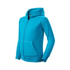 Malfini Trendy Zipper felső gyerek türkiz 146 cm/10 éves