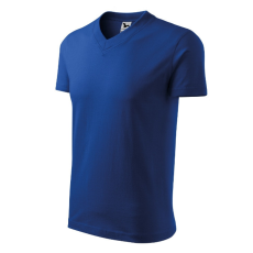 Malfini V-neck póló unisex királykék 3XL