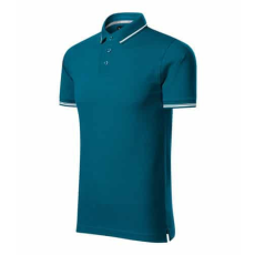 MALFINIPREMIUM 251 Malfinipremium Perfection plain férfi galléros póló petrol kék - XL