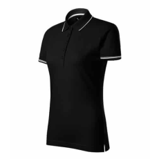 MALFINIPREMIUM 253 Malfinipremium Perfection plain női galléros póló Fekete - M
