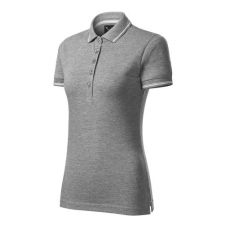 MALFINIPREMIUM 253 Malfinipremium Perfection plain női galléros póló sötétszürke melírozott - 2XL munkaruha