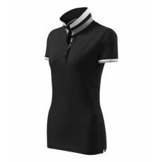 MALFINIPREMIUM 257 Malfinipremium Collar Up galléros női póló Fekete - XL