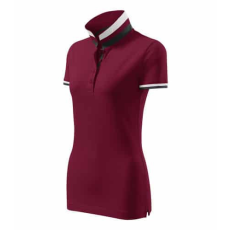 MALFINIPREMIUM 257 Malfinipremium Collar Up galléros női póló garnet - 2XL