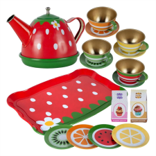 Malis Fém teáskészlet játékszett konyhakészlet