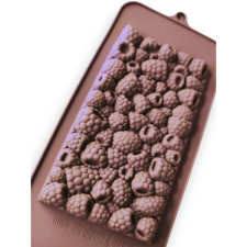  Málna mintás szilikon táblás csoki forma edény