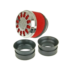 MALOSSI Malossi E13 42 / 58mm 25° piros légszűrő motorkerékpár szűrő