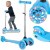 Maltec Világító LED-es 3 kerekű  összecsukható roller, gyerekeknek, 50 kg teherbírással
