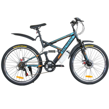 MalTrack MTB 26" Fekete Kék Narancs mtb kerékpár