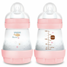 Mam 160 ml Anti-Colic 0 hó + cumisüveg - rózsaszín bálna cumisüveg