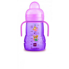 Mam 220 ml átszoktató cumisüveg 4 hónapos kortól - rózsaszín/lila cumisüveg