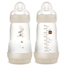  MAM Anti-Colic Matt cumisüveg 260ml 2hó+ Bézs Mosómaci cumisüveg