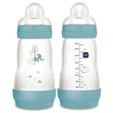 MAM Anti-Colic Matt cumisüveg 260ml 2hó+ Kék Elefánt cumisüveg