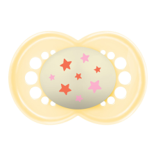 Mam Original Night szilikon nyugtató cumi 6+ hónap - Halványsárga Csillagos cumi