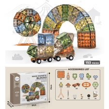 Mamido Mágikus Diamond Surface mágneses építőkocka 153 darab barkácsolás, építés