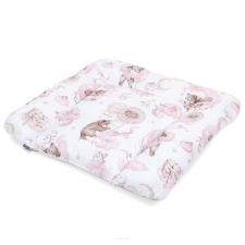 Mamo-Tato Mackó és barátai pamut pelenkázó lap - rózsaszín pelenkázó matrac