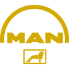 MAN logo matrica 15cm x 15cm arany