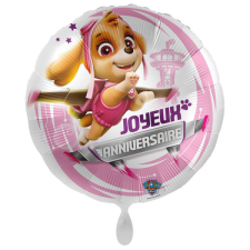 Mancs Őrjárat Flying Joyeux Anniversaire fólia lufi 43 cm party kellék