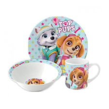 Mancs Őrjárat Girl Stars porcelán étkészlet Díszdobozban babaétkészlet