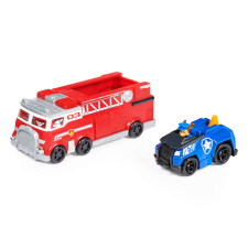 Mancs őrjárat Paw Patrol Tűzoltóautó Chase játékautóval #piros-kék autópálya és játékautó