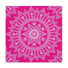  Mandala Fuchsia White szalvéta 20 db-os, 33x33 cm FSC party kellék