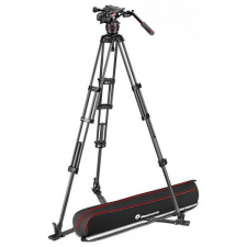 Manfrotto Nitrotech 608 & CF Twin GS video fej + karbon állvány fotó állvány
