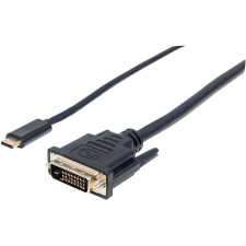 MANHATTAN 152457 video átalakító kábel 2 M USB C-típus DVI Fekete (152457) kábel és adapter