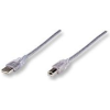 MANHATTAN 333405 USB kábel USB 2.0 1,8 M USB A USB B Ezüst (333405)