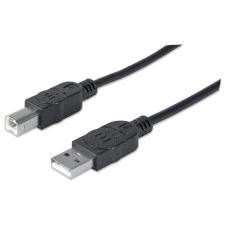 MANHATTAN 337779 USB kábel 5 M USB 2.0 USB A USB B Fekete (337779) kábel és adapter