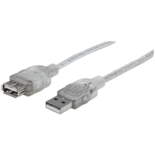 MANHATTAN 340496 USB kábel 3 M USB 2.0 USB A Ezüst (340496) kábel és adapter