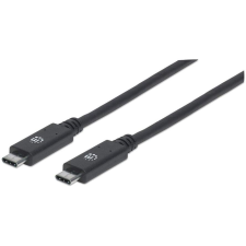 MANHATTAN 355223 USB kábel 1 M USB 3.2 Gen 2 (3.1 Gen 2) USB C Fekete (355223) kábel és adapter
