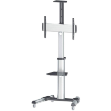MANHATTAN 461245 asztali TV konzol 177,8 cm (70") Fekete, Ezüst Padló (461245) tv állvány és fali konzol