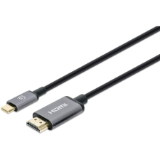 MANHATTAN 4K@60Hz USB-C auf HDMI-Kabel Stecker/Stecker 1m (153591) kábel és adapter
