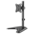 MANHATTAN asztali állvány - 1db monitor részére (min.VESA:75x75, 17"-27"-ig, 360° fordítás, kábel rendező,7kg, fekete)
