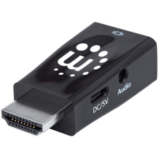 MANHATTAN HDMI auf VGA-Mikrokon. optional MikroUSB Stromport (151542) kábel és adapter