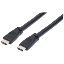 MANHATTAN HDMI - HDMI v2.0 CL3 nagy sebességű HDMI kábel Ethernettel 10m Fekete kábel és adapter