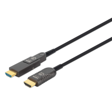 MANHATTAN HDMI LWL Stecker-Stecker/MicroHDMI St 4K@60Hz 20m (355513) kábel és adapter