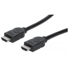 MANHATTAN High Speed HDMI Ethernet kábel 2m fekete (323215) (323215) - HDMI kábel és adapter