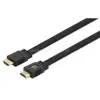MANHATTAN Kábel - HDMI to HDMI lapos változat (HDR, HEC, ARC, 8K@60Hz, HDR,  10m, Fekete) (MANHATTAN_355643)