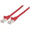 MANHATTAN Kábel - S/FTP Patch (RJ45 to RJ45, Cat7 kábel Cat6A moduláris csatlakozóval, 0.25m, piros, réz) (MANHATTAN_740579)