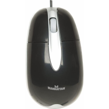 MANHATTAN MH3 Classic optikai egér fekete-ezüst PS/2 (177009) (177009) egér