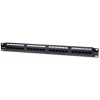 MANHATTAN Patch panel CAT6 UTP patch panel 24 portos 1U fekete