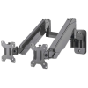 MANHATTAN Universal Gas Spring Dual Monitor Wall Mount Black (461627)