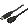 MANHATTAN USB 2.0 Micro-B - USB Type-C (USB-C) F/M 15cm kábel fekete (353335) (353335)