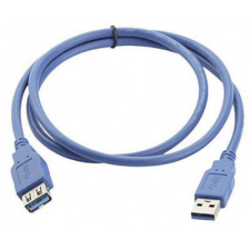 MANHATTAN USB 3.0 kábel [1x USB 3.0 dugó A - 1x USB 3.0 alj A] 2 m kék Manhattan 756602 kábel és adapter