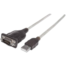 MANHATTAN USB Adapter A -> seriell (RS-232) St Modul 1,80m (151849) kábel és adapter