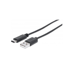 MANHATTAN USB C M - USB 2.0 M Adapterkábel 1m Kék kábel és adapter