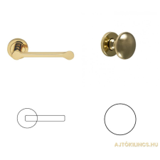 MANITAL Alamaro Ultra Slim Körrozetás Réz PZ Gomb/Kilincs zár és alkatrészei