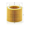 MANN FILTER C 1140 Levegőszűrő, C1140