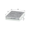 MANN FILTER CUK2358 aktívszenes pollenszűrő