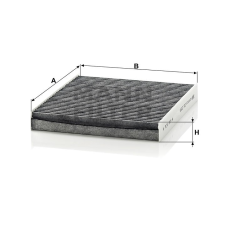 MANN FILTER CUK2440 aktívszenes pollenszűrő pollenszűrő